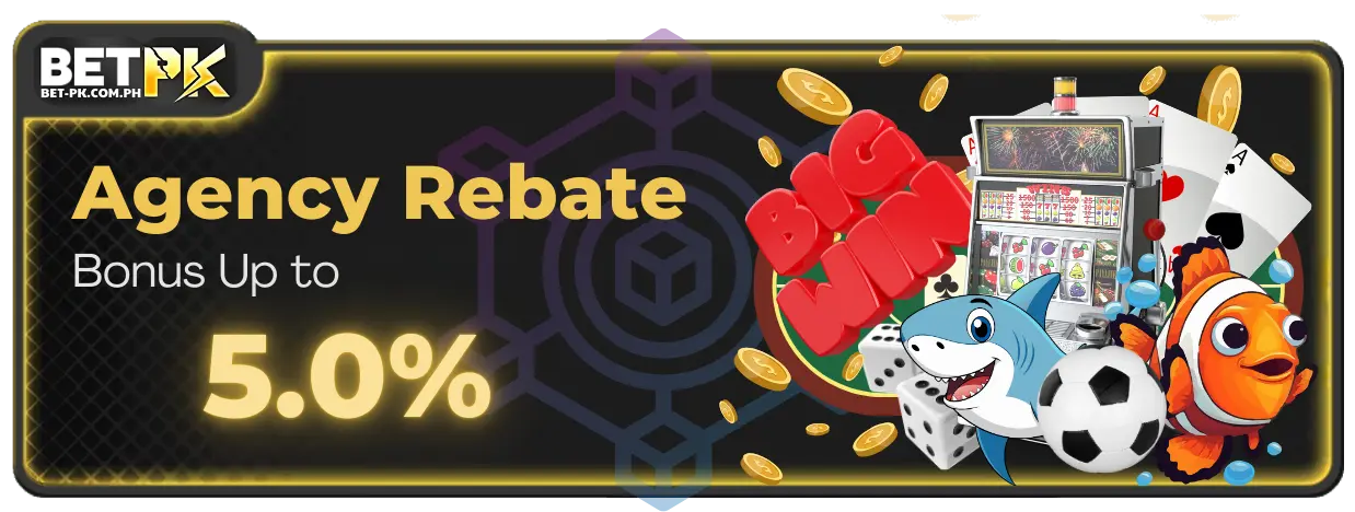 Earn Big with BetPK's Agency Rebate Bonus Up to 5.0%! 2 BetPK Offers Up to 5.0% Agency Rebate Bonus!